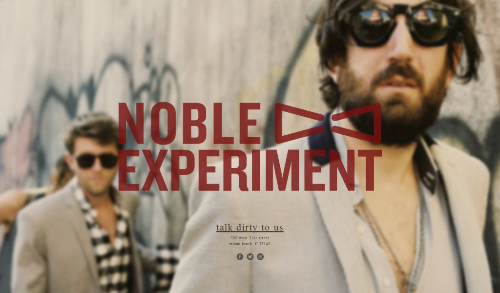 noble experiment chords